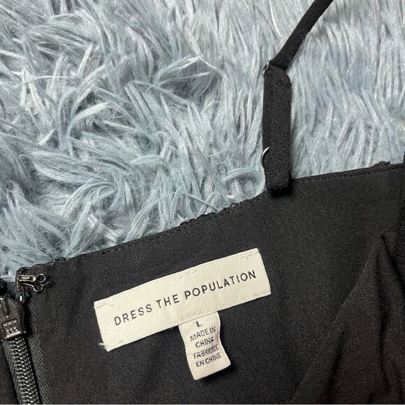 Dress the Population Black Sequin Midi Dress - Picture 4 of 8